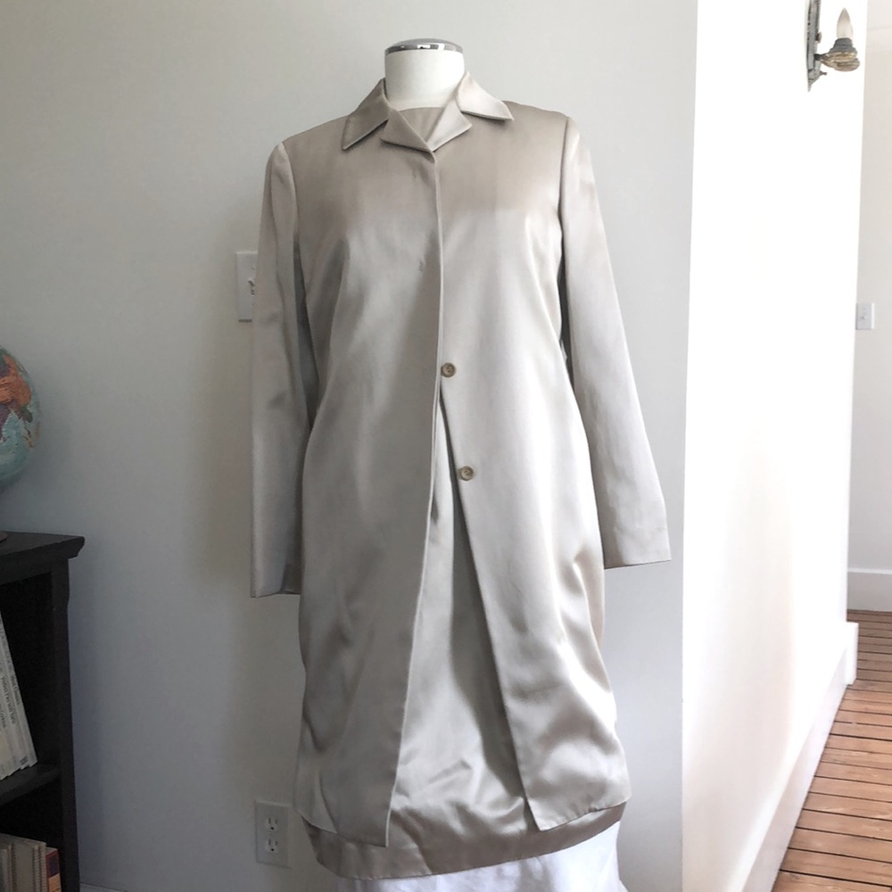 Sz10 Anne Klein Y2K NWT Vintage Dress & matching Long Jacket Set